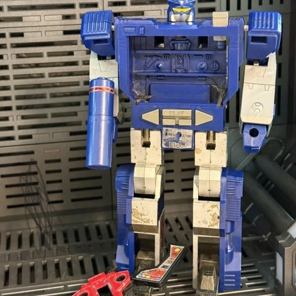 Mattel Blue and White Action Figure Playset